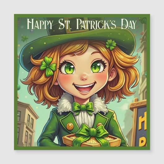 Vrolijke Leprechaun - St. Patrick's Day Lucky Char (Voorkant)