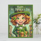 Vrolijke Leprechaun - St. Patrick's Day Lucky Char (Staand voorkant)