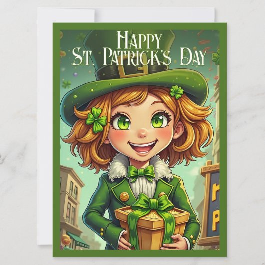Vrolijke Leprechaun - St. Patrick's Day Lucky Char (Voorkant)
