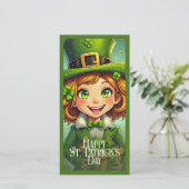 Vrolijke Leprechaun - St. Patrick's Day Lucky Char (Staand voorkant)