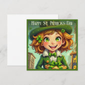 Vrolijke Leprechaun - St. Patrick's Day Lucky Char (Voorkant / Achterkant)