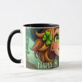 Vrolijke Leprechaun - St. Patrick's Day Lucky Char Mok (Links)