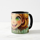 Vrolijke Leprechaun - St. Patrick's Day Lucky Char Mok (Voorkant rechts)
