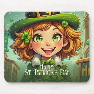 Vrolijke Leprechaun - St. Patrick's Day Lucky Char Muismat