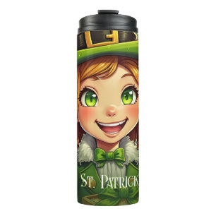 Vrolijke Leprechaun - St. Patrick's Day Lucky Char Thermosbeker