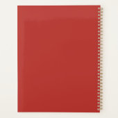 Vrolijke Leraar Heldere Studenten Kerst Mis Xmas Planner (Achterkant)