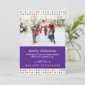 Vrolijke & Leuk Kerst Uitnodigingen Fotokaarten (Staand voorkant)