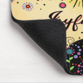 Vrolijke leuke grillige kleurrijke boom muismat (Hoek)