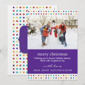 Vrolijke & Leuke Kerst Uitnodigingen Fotokaarten (Voorkant / Achterkant)