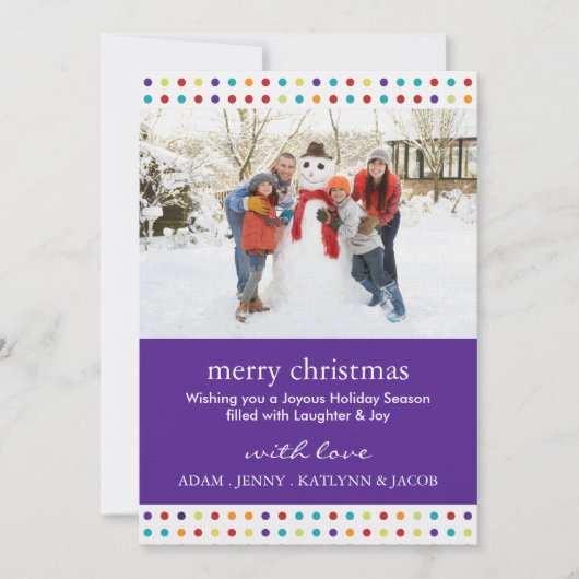 Vrolijke & Leuke Kerst Uitnodigingen Fotokaarten (Voorkant)