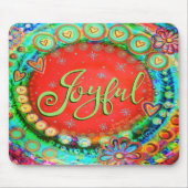 Vrolijke Leuke Kerstmis Moderne Inspirativiteit Muismat (Voorkant)