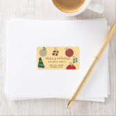 Vrolijke leuke kleurrijke ornamenten geschenken Va Etiket (Insitu)