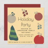 Vrolijke leuke kleurrijke ornamenten geschenken Va Kaart (Voorkant / Achterkant)