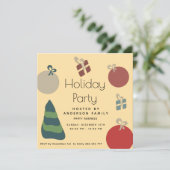 Vrolijke leuke kleurrijke ornamenten geschenken Va Kaart (Staand voorkant)