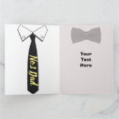 Vrolijke Leuke Vaderdag Kaart Met Stropdas Design (Binnen)