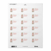 Vrolijke & lichte vakantie bloemenvakantie Adreset Etiket (Full Sheet)