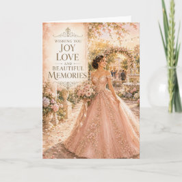Vrolijke Liefde Mooie Herinneringen Quinceañera Ka Kaart