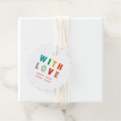 VROLIJKE LIEFDE VREUGDE | KLEURRIJKE KERST BEDANKJES LABELS (In situ)