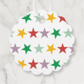 VROLIJKE LIEFDE VREUGDE | KLEURRIJKE KERST BEDANKJES LABELS (Achterkant)