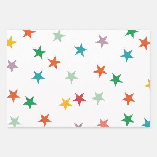 VROLIJKE LIEFDE VREUGDE | KLEURRIJKE KERST INPAKPAPIER VEL (Voorkant)