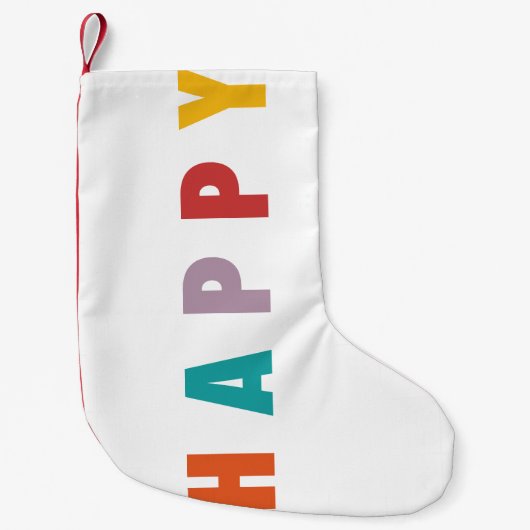 VROLIJKE LIEFDE VREUGDE | KLEURRIJKE KERST KLEINE KERSTSOK (Voorkant)