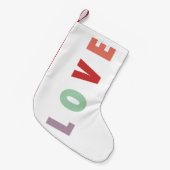 VROLIJKE LIEFDE VREUGDE | KLEURRIJKE KERST KLEINE KERSTSOK (Voorkant (Hangend))