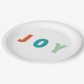 VROLIJKE LIEFDE VREUGDE | KLEURRIJKE KERST PAPIEREN BORDJE (Gekanteld)