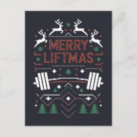 Vrolijke Liftmas Kerst Gym Santa Ugly Xmas
