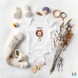 Vrolijke Lion Cartoon Art Romper