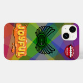 Vrolijke lippen & vleugels Artistiek Case-Mate iPhone Case (Achterkant (horizontaal))