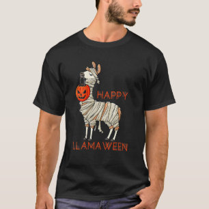 Vrolijke Llamaween Halloween Lama Meisjes Jongens T-shirt