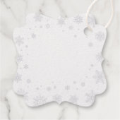 Vrolijke magie | Kerst Sneeuwvlok Gift Labels (Achterkant)