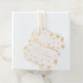 Vrolijke magie | Kerst Sneeuwvlok Gift Labels (Met doos)