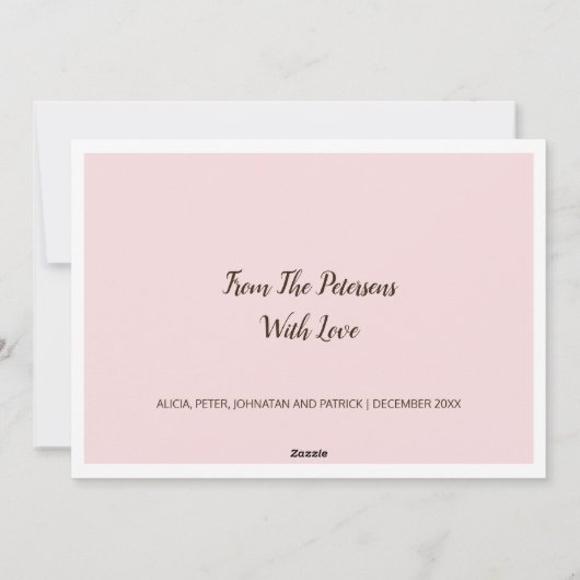 Vrolijke Merry and Bright foto collage blos Feestdagenkaart (Achterkant)