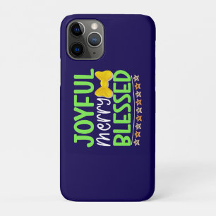 Vrolijke Merry Blessed-81053 Paper Onderzetter Case-Mate iPhone Case
