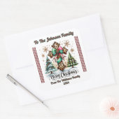 Vrolijke Merry Christmas Gift Sticker (Envelop)