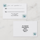 Vrolijke minimalistische afspraakkaart afsprakenkaartje (Voorkant / Achterkant)