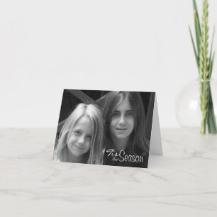 Vrolijke Mistletoe met Red Bow Holiday Kaart