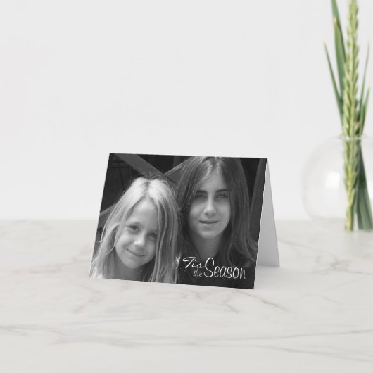 Vrolijke Mistletoe met Red Bow Holiday Kaart (Voorkant)