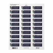 Vrolijke Mistletoe | Terugkeeradres Kerstmis Etiket (Full Sheet)