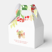 Vrolijke Mistletoe |  WATERVERF Bedankdoosjes (Achterkant)