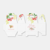 Vrolijke Mistletoe |  WATERVERF Bedankdoosjes (Uitgevouwen)