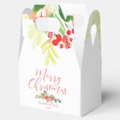 Vrolijke Mistletoe |  WATERVERF Bedankdoosjes (Geopend)