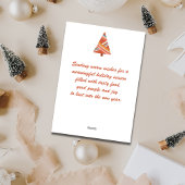 Vrolijke moderne feestelijke rendierfoto feestdagenkaart