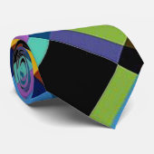 Vrolijke Moderne Geometrische Mannen Stropdas (Opgerold)