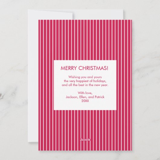 Vrolijke moderne multi-foto vakantie Kaart (Achterkant)