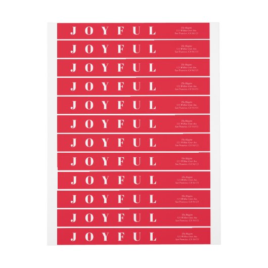 Vrolijke moderne vakantie wrap rond (Vel)