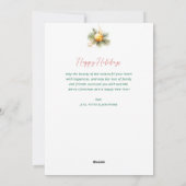 Vrolijke moderne vrolijke kerst feestdagenkaart (Achterkant)