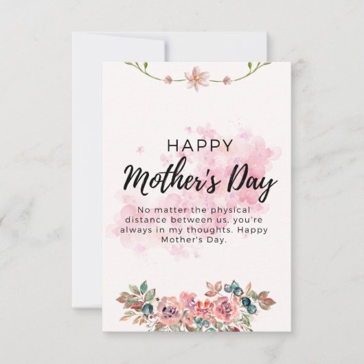 vrolijke moederdag bedankkaart (Voorkant)