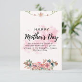 vrolijke moederdag bedankkaart (Staand voorkant)